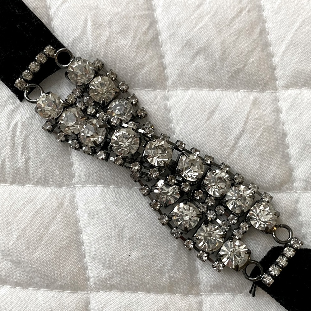 Velvet Diamond Choker